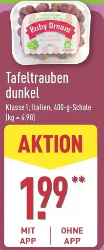 Aldi Nord Tafeltrauben dunkel Angebot