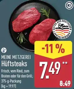 Aldi Nord MEINE METZGEREI Hüftsteaks Angebot