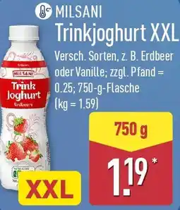 Aldi Nord MILSANI Trinkjoghurt XXL Angebot