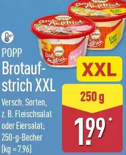 Aldi Nord POPP Brotaufstrich XXL Angebot