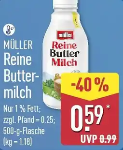 Aldi Nord MÜLLER Reine Buttermilch Angebot