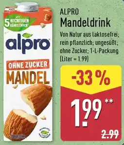 Aldi Nord ALPRO Mandeldrink Angebot