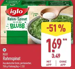 Aldi Nord Iglo Rahmspinat Angebot