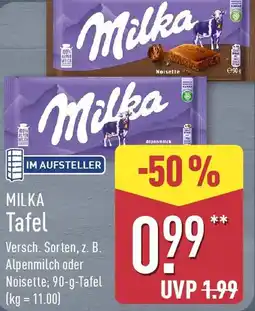 Aldi Nord MILKA Tafel Angebot