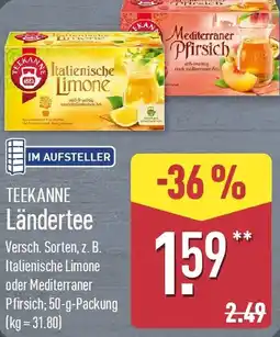 Aldi Nord TEEKANNE Ländertee Angebot