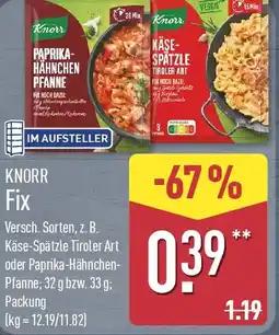 Aldi Nord KNORR Fix Angebot