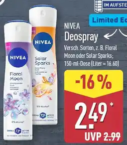 Aldi Nord NIVEA Deospray Angebot