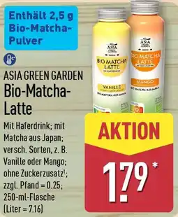 Aldi Nord ASIA GREEN GARDEN Bio-Matcha Latte Angebot