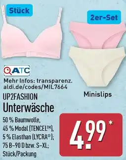Aldi Nord UP2FASHION Unterwäsche Angebot