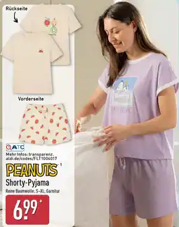 Aldi Nord PEANUTS Shorty-Pyjama Angebot