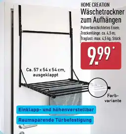 Aldi Nord HOME CREATION Wäschetrockner zum Aufhängen Angebot
