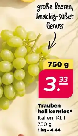 Netto Trauben hell kernlos* Angebot