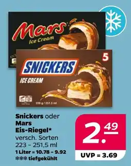 Netto Snickers oder Mars Eis-Riegel Angebot