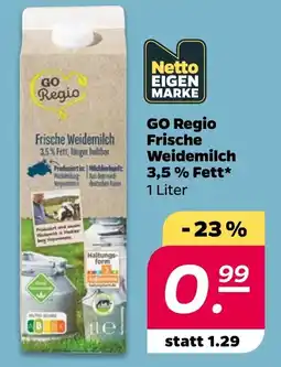 Netto GO Regio Frische Weidemilch Angebot