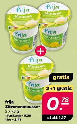 Netto frija Zitronenmousse Angebot