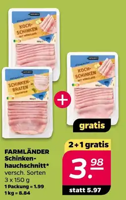 Netto FARMLÄNDER Schinken-hauchschchnitt* Angebot