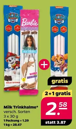 Netto Milk Trinkhalme* Angebot