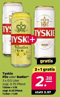 Netto Tyskie Pils oder Radler Angebot