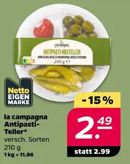 Netto la campagna Antipasti-Teller* Angebot