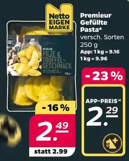 Netto Premieur Gefüllte Pasta Angebot