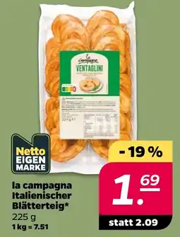 Netto la campagna Italienischer Blätterteig* Angebot