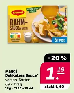 Netto Maggi Delikatess Sauce Angebot