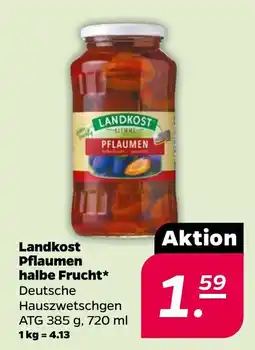 Netto Landkost Pflaumen halbe Frucht* Angebot