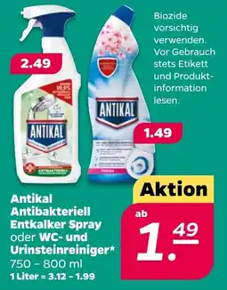 Netto Antikal Antibakteriell Entkalker Spray oder WC- und Urinsteinreiniger Angebot