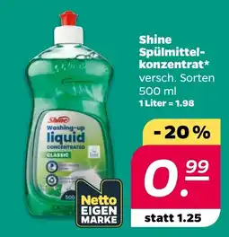 Netto Shine Spülmittel-konzentrat Angebot
