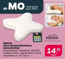 Netto HJEMJA Visco-Nackenstützkissen Schmetterling Angebot