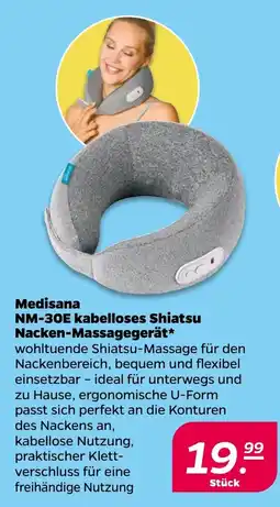 Netto Medisana NM-30E kabelloses Shiatsu Nacken-Massagegerät Angebot