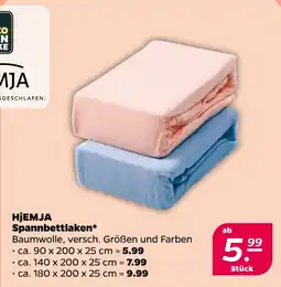 Netto HJEMJA Spannbettlaken Angebot