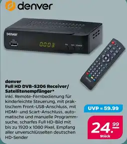 Netto denver Full HD DVB-S206 Receiver/Satellitenempfänger Angebot