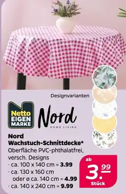 Netto Nord Wachstuch-Schnittdecke Angebot
