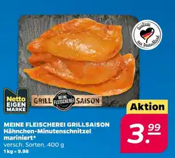 Netto MEINE FLEISCHEREI GRILLSAISON Hähnchen-Minutenschnitzel mariniert* Angebot
