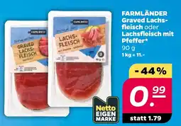 Netto FARMLÄNDER Graved Lachs-fleisch Angebot