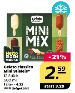 Netto Gelato classico Mini Stieleis* Angebot