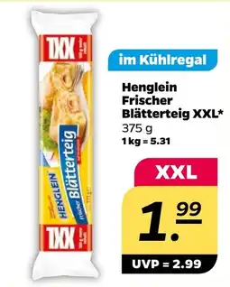 Netto Henglein Frischer Blätterteig XXL Angebot
