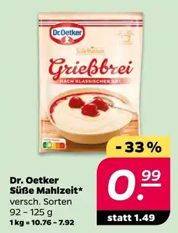 Netto Dr. Oetker Süße Mahlzeit* Angebot