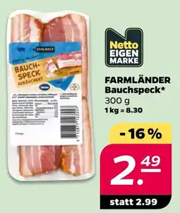 Netto FARMLÄNDER Bauchspeck* Angebot
