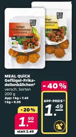 Netto MEAL QUICK Geflügel-Frikadellenbällchen Angebot