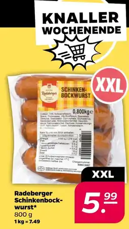 Netto Radeberger Schinkenbockwurst Angebot