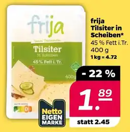 Netto frija Tilsiter in Scheiben Angebot