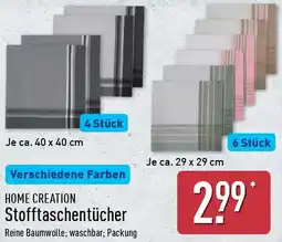Aldi Nord HOME CREATION Stofftaschentücher Angebot