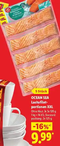 Lidl OCEAN SEA Lachsfiletportionen XXL Angebot