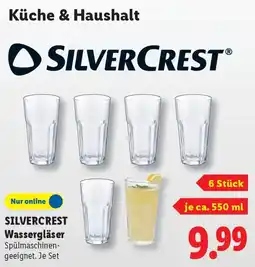 Lidl SILVERCREST Wassergläser Angebot