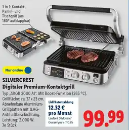 Lidl SILVERCREST Digitaler Premium-Kontaktgrill Angebot