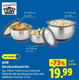 Lidl GSW Servierschüssel-Set Angebot