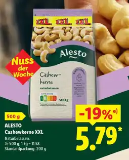 Lidl Alesto Cashewkerne XXL Angebot