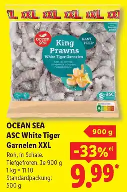 Lidl OCEAN SEA ASC White Tiger Garnelen XXL Angebot